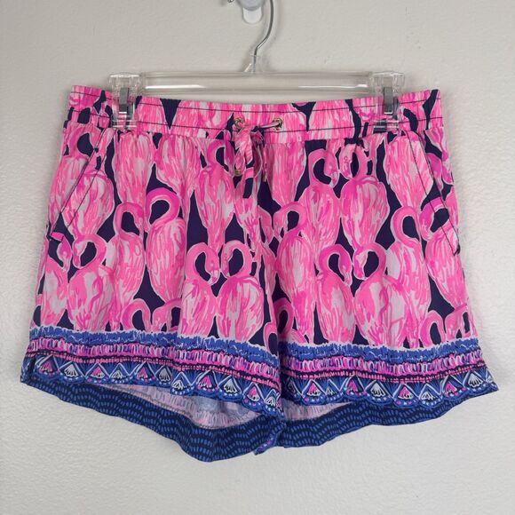 Lilly Pulitzer Pants - Lilly Pulitzer Flamingo Print Athletic Shorts